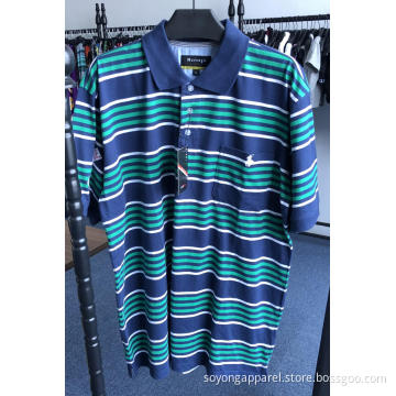 100% Pure Cotton Men's Yarn Dyed Polo Shirts
